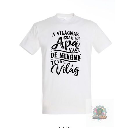 A vilagnak csak egy apa vagy feher polo ferfi fehér