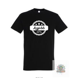 Legjobb apa feliratos polo APA0010 ferfi fekete