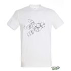 Kezek ökölben apa férfi fehér