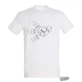 Kezek ökölben apa férfi fehér