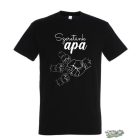 Szeretünk apa kezek ökölben férfi #1 fekete