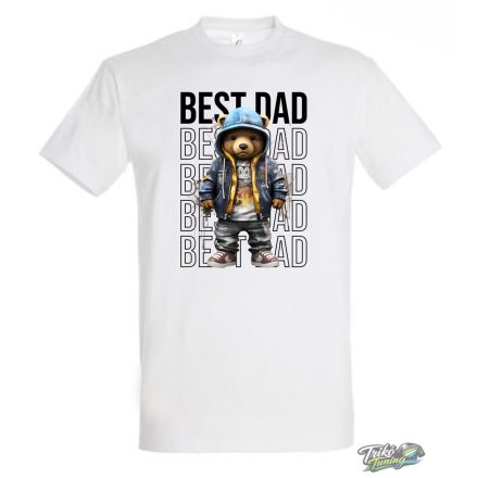 BEST DAD FÉRFI PÓLÓ  FEHÉR