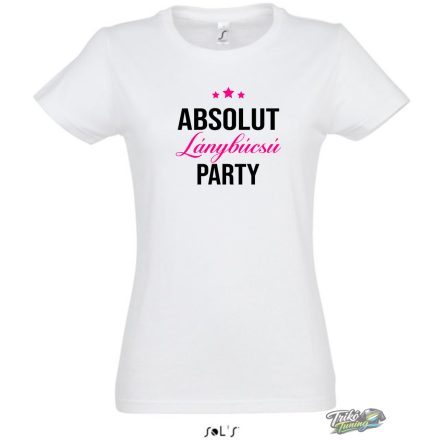 ABSOLUT Lanybucsu PARTY noi fehér