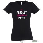 ABSOLUT Lanybucsu PARTY noi fekete