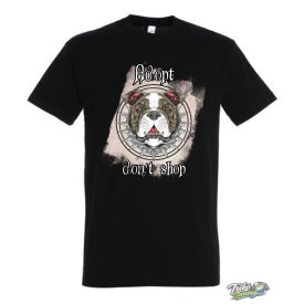 ADOPT DON'T SHOP FÉRFI PÓLÓ FEKETE