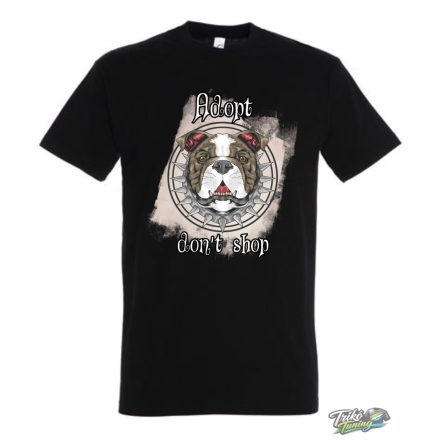 ADOPT DON'T SHOP FÉRFI PÓLÓ FEKETE