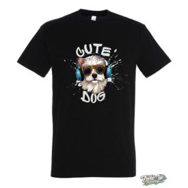 CUTE DOG FÉRFI PÓLÓ FEKETE