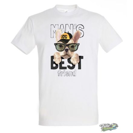 MAN'S BEST FRIEND FÉRFI PÓLÓ FEHÉR