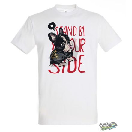 STAND BY YOUR SIDE FÉRFI PÓLÓ FEHÉR