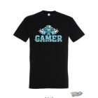 GAMER FÉRFI PÓLÓ FEKETE