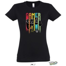GAMER #2 NŐI PÓLÓ FEKETE