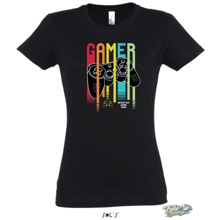 GAMER #2 NŐI PÓLÓ FEKETE