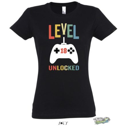 LEVEL 18 UNLOCKED NŐI PÓLÓ FEKETE