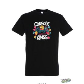 CONSOLE KINGS FÉRFI PÓLÓ FEKETE