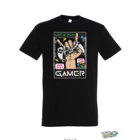 GAMER #3 FÉRFI PÓLÓ FEKETE