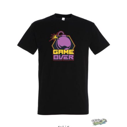 GAME OVER FÉRFI PÓLÓ FEKETE