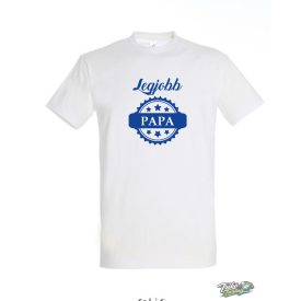 LEGJOBB PAPA FÉRFI PÓLÓ FEHÉR