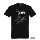 Szeretünk Papa kezek ökölben férfi #1 fekete