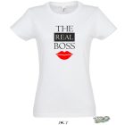 THE REAL BOSS NOI POLO noi fehér