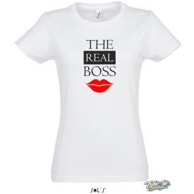 THE REAL BOSS NOI POLO noi fehér