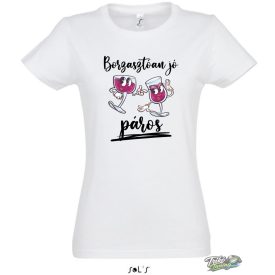 BORZASZTÓAN JÓ PÁROS NŐI PÓLÓ FEHÉR
