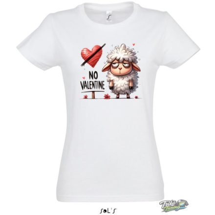 NO VALENTINE #3 NŐI PÓLÓ FEHÉR