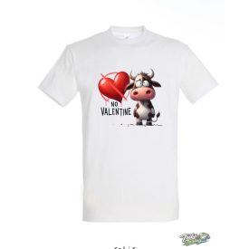 NO VALENTINE #7 FÉRFI PÓLÓ FEHÉR