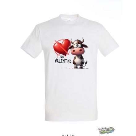 NO VALENTINE #7 FÉRFI PÓLÓ FEHÉR