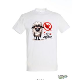 NO VALENTINE #8 FÉRFI PÓLÓ FEHÉR