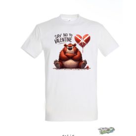 NO VALENTINE #17 FÉRFI PÓLÓ FEHÉR