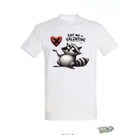 NO VALENTINE #19 FÉRFI PÓLÓ FEHÉR