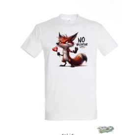NO VALENTINE #25 FÉRFI PÓLÓ FEHÉR