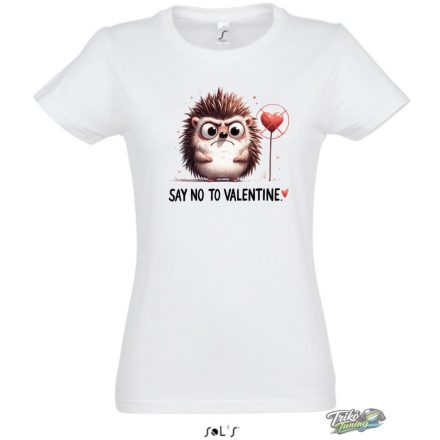 NO VALENTINE #6 NŐI PÓLÓ FEHÉR