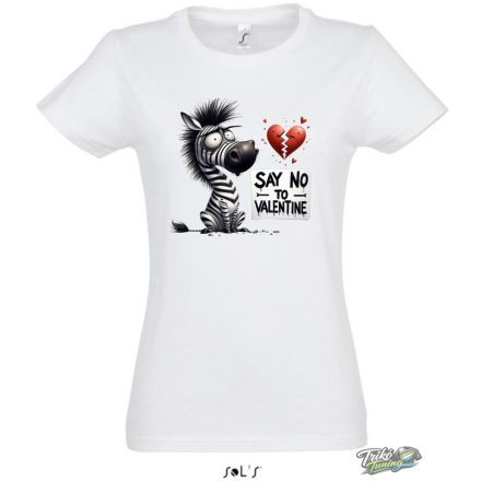 NO VALENTINE #14 NŐI PÓLÓ FEHÉR