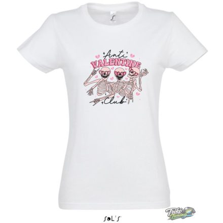 ANTI VALENTINE CLUB #3 NŐI PÓLÓ FEHÉR