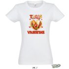 TACOS MY VALENTINE NŐI PÓLÓ FEHÉR