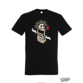 SKULL AND ROSE FEKETE