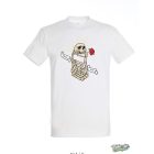 SKULL AND ROSE FEHÉR