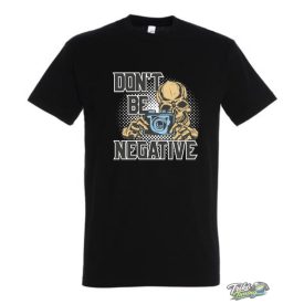 DON'T BE NEGATIVE FÉRFI PÓLÓ FEKETE