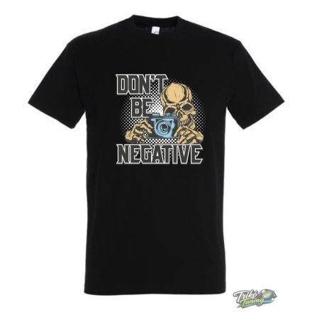 DON'T BE NEGATIVE FÉRFI PÓLÓ FEKETE