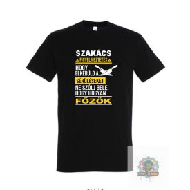 Szakacs Figyelmeztetes ferfi fekete