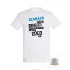 Szakacs vagyok hogy idot sporoljunk ferfi fehér