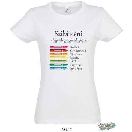 NEVES LEGJOBB GYOGYPEDAGOGUS POLO noi fehér