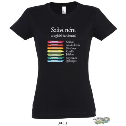 NEVES LEGJOBB TANARNENI POLO noi fekete