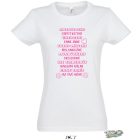 ÓVÓ NÉNIS CUKI PÓLÓ NŐI PÓLÓ FEHÉR