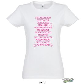 ÓVÓ NÉNIS CUKI PÓLÓ NŐI PÓLÓ FEHÉR