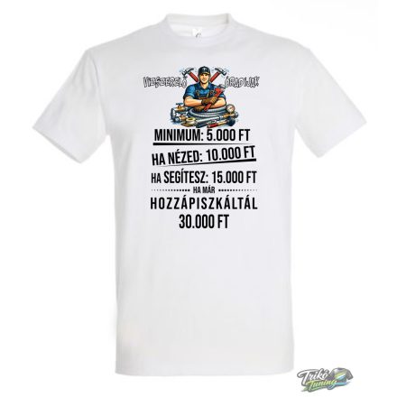 VÍZSZERELŐ ÓRADÍJAK FÉRFI PÓLÓ FEHÉR