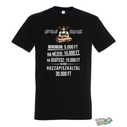 ASZTALOS ÓRADÍJAK FÉRFI PÓLÓ FEKETE