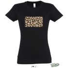 LEOPARD MINTAS POLO noi fekete