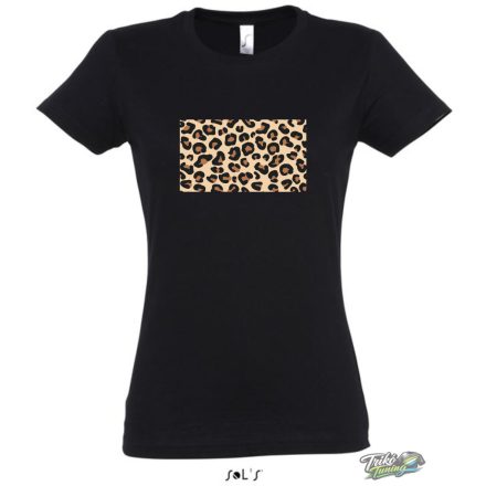 LEOPARD MINTAS POLO noi fekete